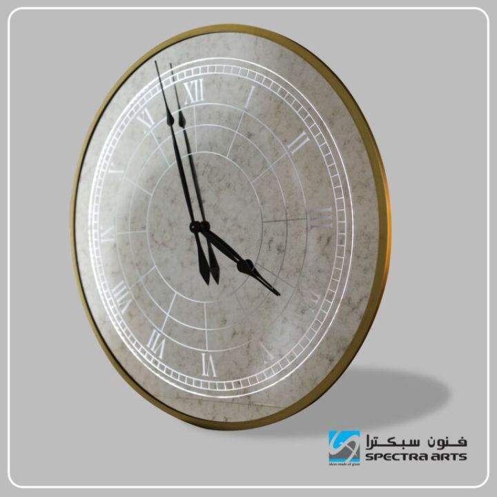 ANTIQUE WALL MIRROR CLOCK Spectra